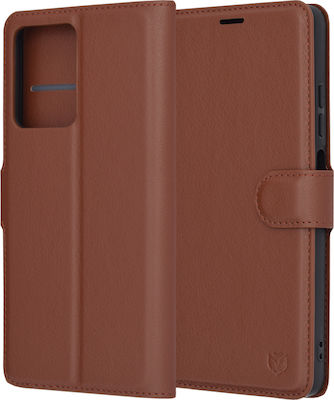 Techsuit Book Leather Brown (Redmi Note 12 Pro 5G)