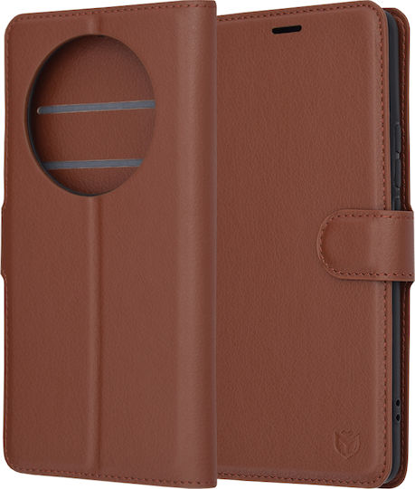 Techsuit Book Δερμάτινο Καφέ (Realme 12 Pro)