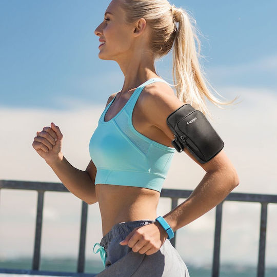 Spigen Dynamic Shield A702 Armband Ръчна лента до 6.9" Черен AMP04617