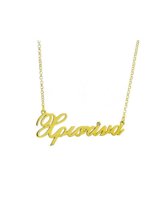 Goldsmith Necklace Name from Gold Plated Silver