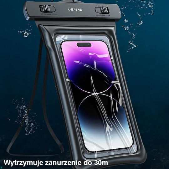 Usams US-YD011 Wasserdichtes Gehäuse bis 7" Transparent 7FSD1104