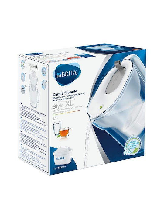 Brita Style Xl Jug Serving Plastic Grey with Filter 2400ml