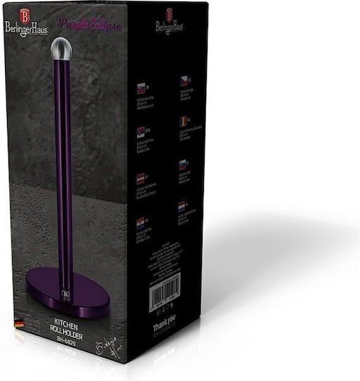 Berlinger Haus Suport pentru prosoape de hârtie Metalică Violet 15cm BH-6829