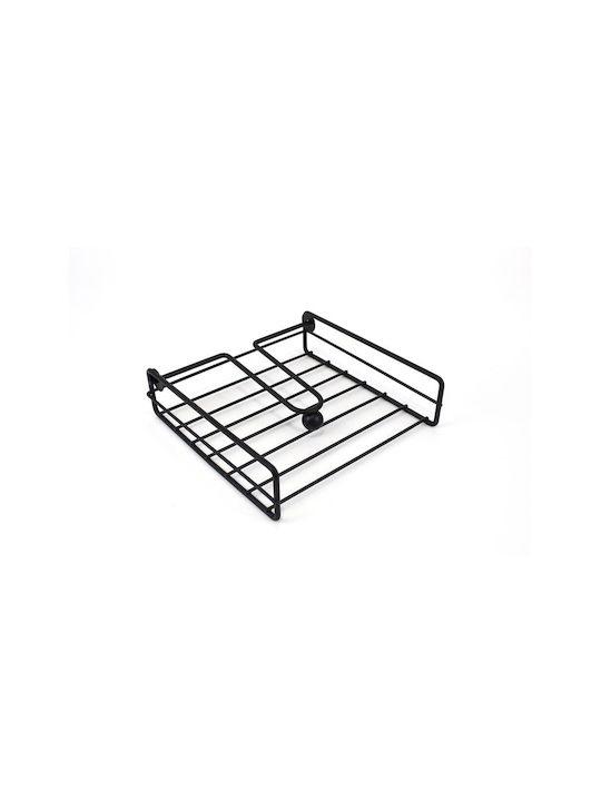 Confortime Χαρτοπετσετοθήκη Μεταλλική Μαύρη 19x19x5cm S2209037