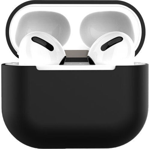 Hurtel Hülle Silikon in Schwarz Farbe für Apple AirPods Pro