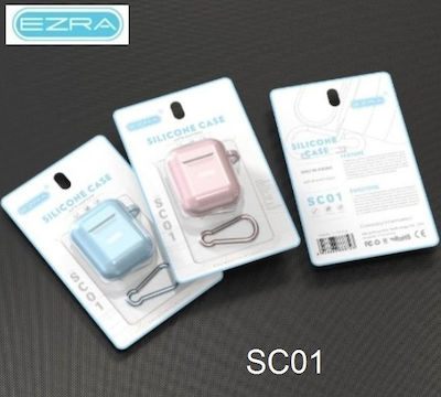 Ezra SC01 Θήκη Σιλικόνης Light Pink για Apple AirPods