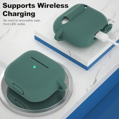 Techsuit Case Silicone in Green color for Apple AirPods 3