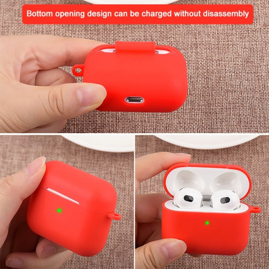 Sonique 1 Set with Keychain Black for Apple AirPods 3