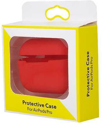 TelForceOne Charging Box Θήκη Σιλικόνης με Γάντζο σε Κόκκινο χρώμα για Apple AirPods Pro