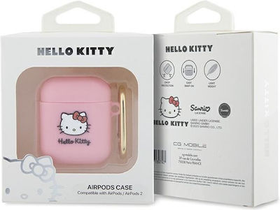 Hello Kitty Case Silicone in Pink color for Apple AirPods 1 / AirPods 2