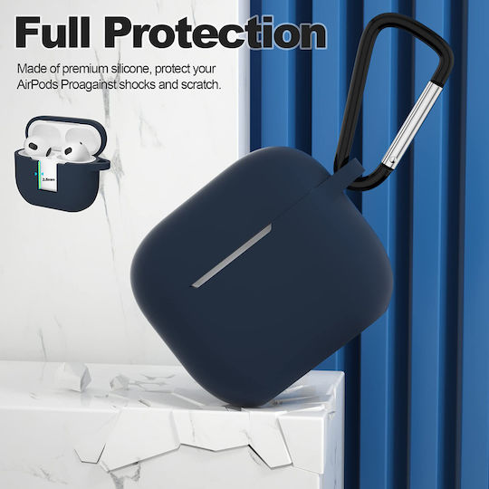 Techsuit Θήκη Σιλικόνης σε Navy Μπλε χρώμα για Apple AirPods 3