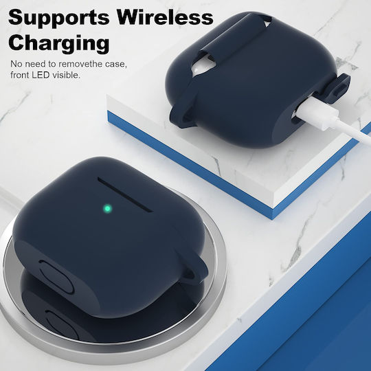 Techsuit Θήκη Σιλικόνης σε Navy Μπλε χρώμα για Apple AirPods 3