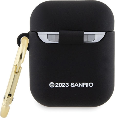 Hello Kitty Hülle Silikon in Schwarz Farbe für Apple AirPods 1 / AirPods 2
