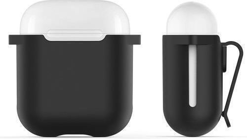 AHAstyle PodClip PT05 Case Silicone in Black color for Apple AirPods 1 / AirPods 2