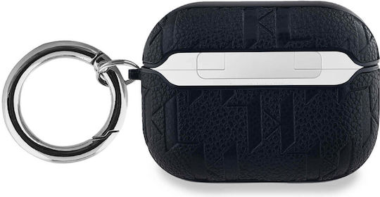 Karl Lagerfeld Karl Head Case Plastic in Black color for Apple AirPods Pro