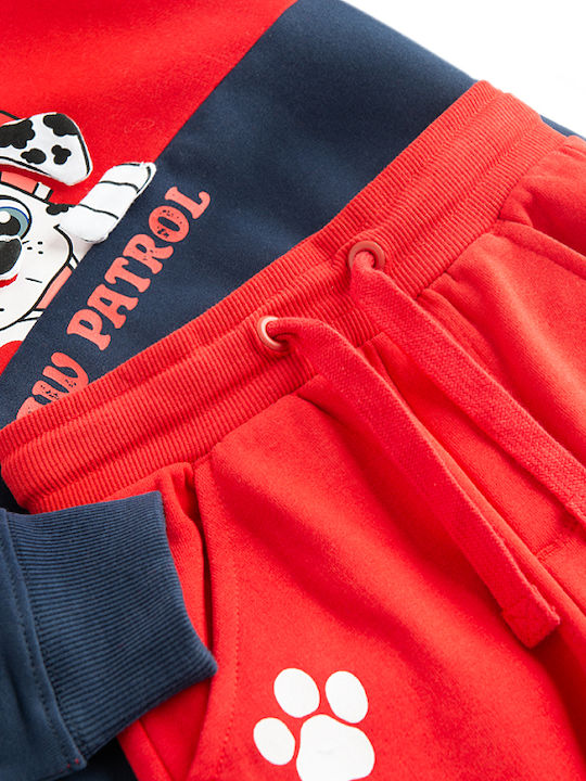 Kids Sweatpants Set Red 2pcs