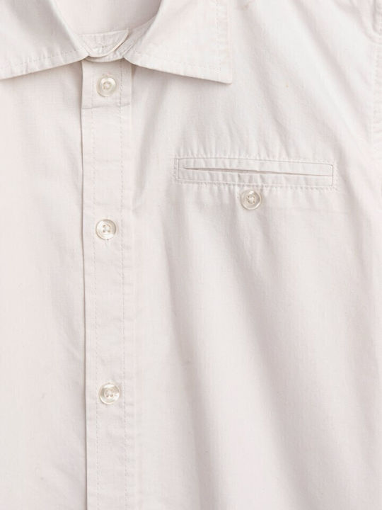 Kids Shirt Long Sleeve White