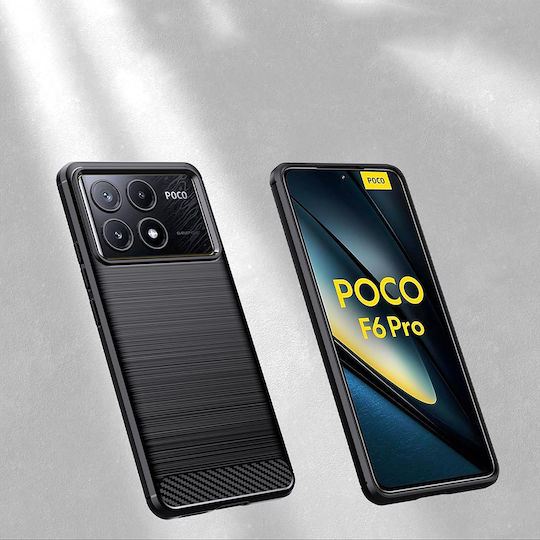 Techsuit Carbon Back Cover Σιλικόνης Μπλε (Xiaomi Poco F6 Pro)