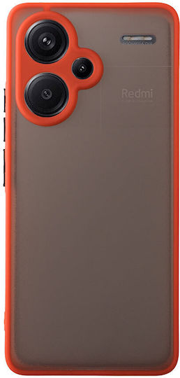 Lime Hardshell Fusion Full Camera Protection Back Cover Plastic / Silicone Durable Red (Redmi Note 13 Pro+)