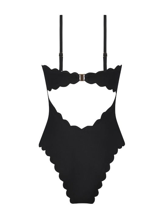 Strapless One-Piece Swimsuit Black