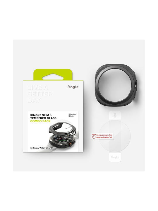 Ringke Slim 2-Pack Πλαστική Θήκη σε Μαύρο χρώμα για Galaxy Watch Ultra (47 mm)