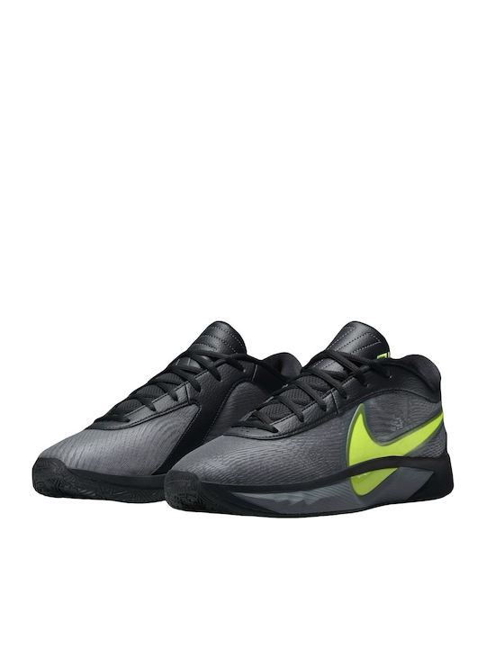 Giannis Freak 6 Low Basketball Shoes Black / Volt / Cool Grey / Stadium Green