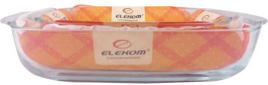 Elekom Овални Огнеупорно Съд Стъкло 2бр