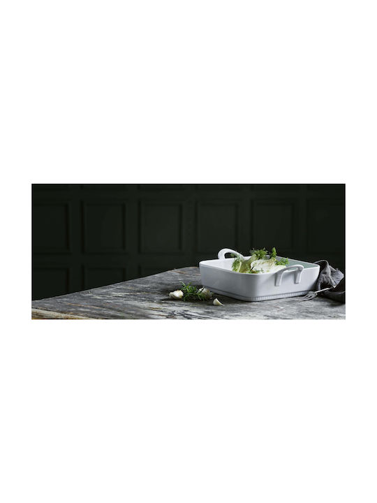Pillivuyt Porcelain Rectangular Heat-Resistant Cookware 27x27x6cm
