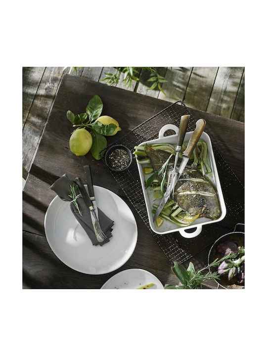 Pillivuyt Porcelain Rectangular Heat-Resistant Cookware 29x24x6cm