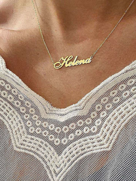 Goldsmith Κολιέ Όνομα από Ασήμι