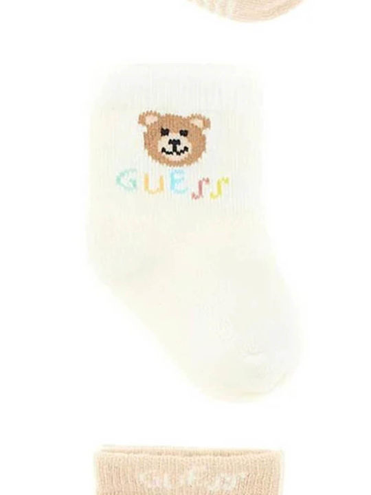 Guess Kids' Ankle Socks Beige 3 Pairs