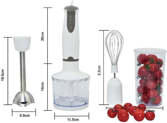 Arrango Hand Blender with Stainless Rod 450W White