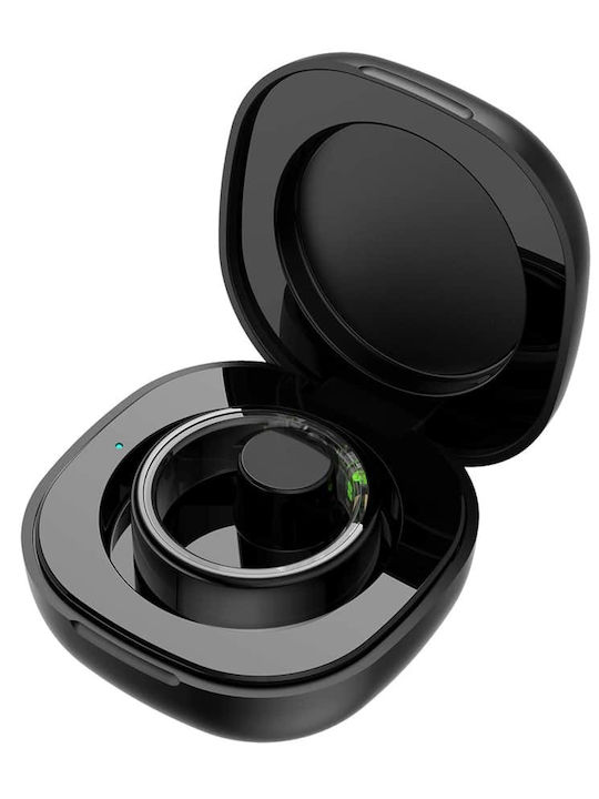 Techsuit R06 Smart Ring 19mm cu Pulsometru Negru