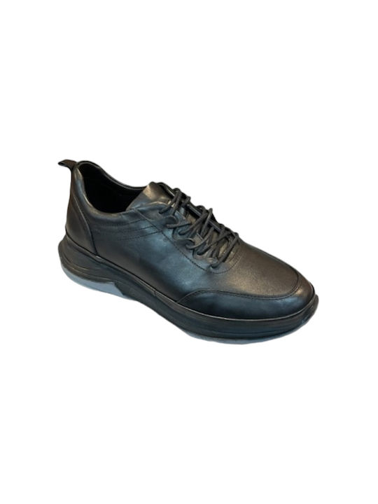 Next Step Shoes Men's Leather Casual Shoes Black