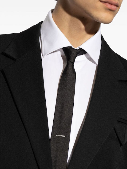 Dsquared2 Men's Tie Silk in Black Color