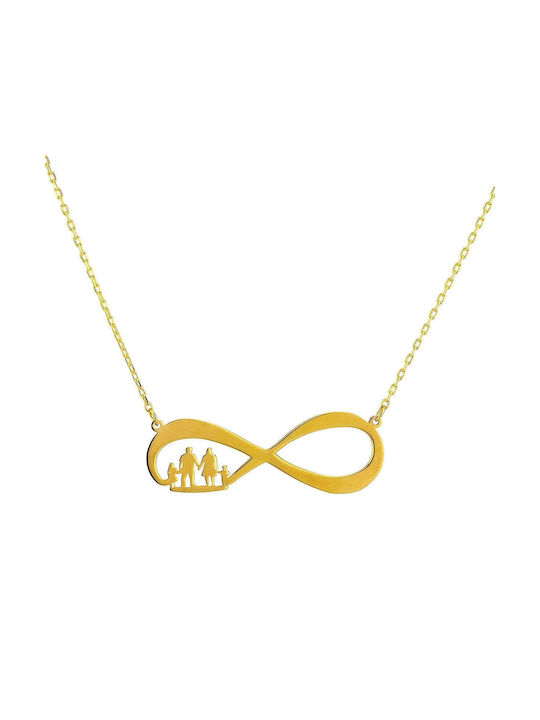 Goldsmith Necklace Infinity from Gold Plated Silver