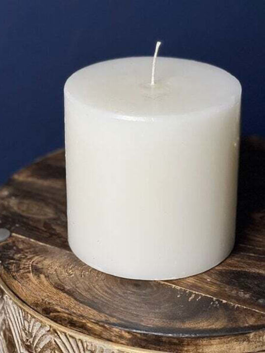 CANDLE COLLAR 14X15CM (WHITE)