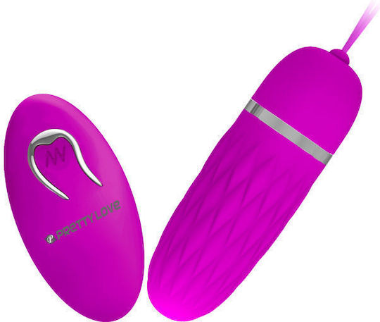 Pretty Love Vibrator Egg with Remote Control 9.2cm Purple