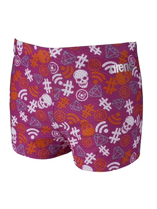 Arena Men's Swimwear Shorts Pink with Patterns