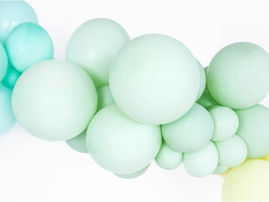 Set of 10 Balloons Latex Green 30cm