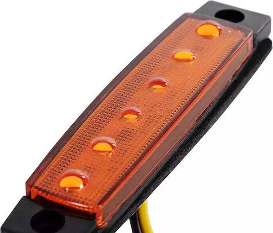 GloboStar Lkw-Volumenlichter 1Stück 24V - Orange 79904