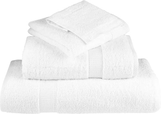 vidaXL Set 50 Hotel Hand Towels 50x30 cm 600gsm White