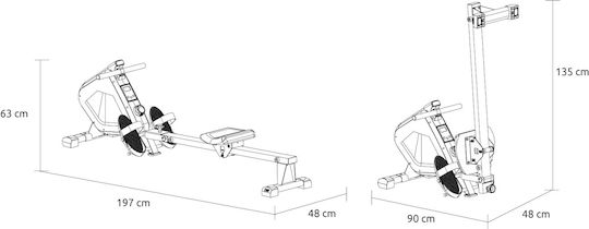 Pegasus Rudergerät für Benutzer bis 100kg