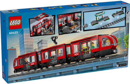 LEGO Lego Stadt Downtown Straßenbahn und Station für 7+ Jahre 811 Stück