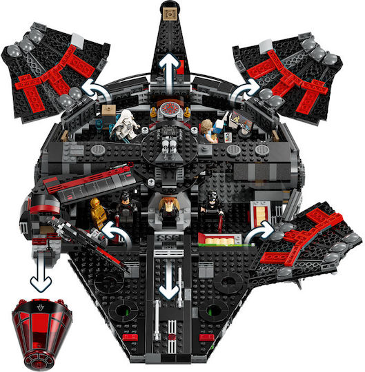 LEGO Star Wars The Dark Falcon Pentru 10+ Ani 1519 Bucăți 75389