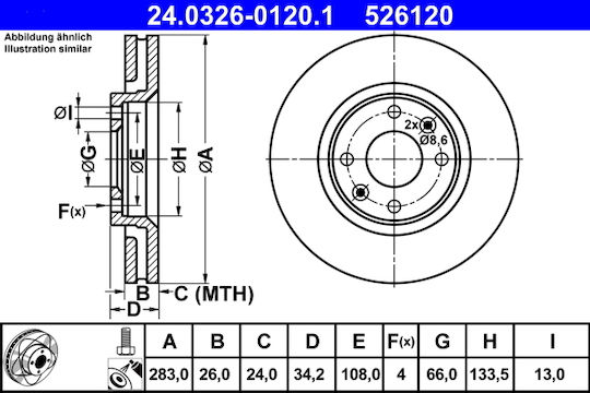 Peugeot 1007 Brake Disc Ate Up To 24032601201