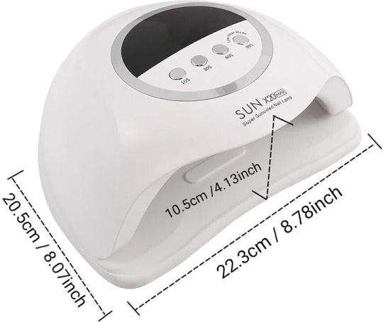 SUNUV Nail Polish Curing Lamp LED 280W Red