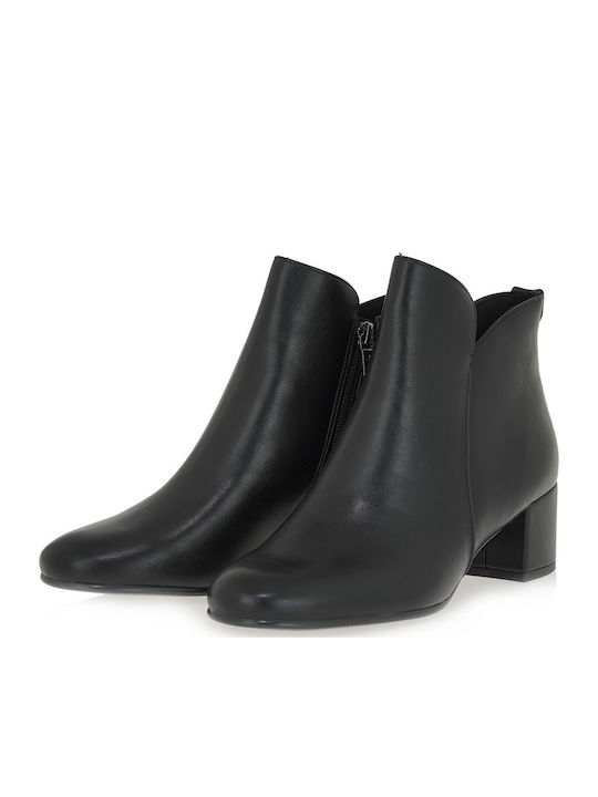Women's Ankle Boots with Medium Heel Black