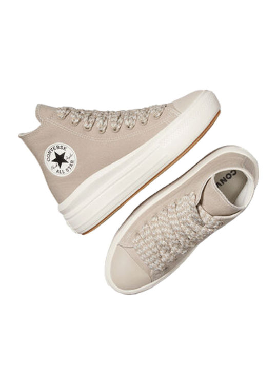 Chuck Taylor All Star Move Flatforms Boots Papyrus / Vintage White / Egret