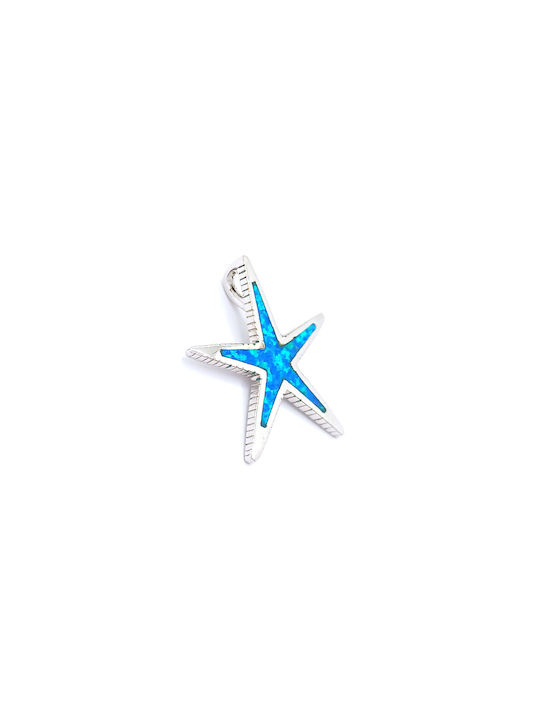 PS Silver Charm with design Star from Silver